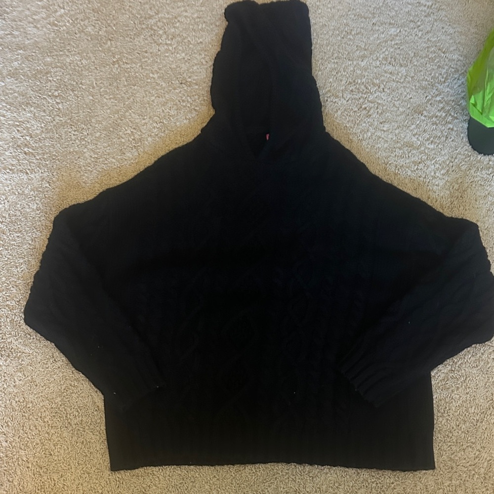 Edikted Black Hooded Sweater